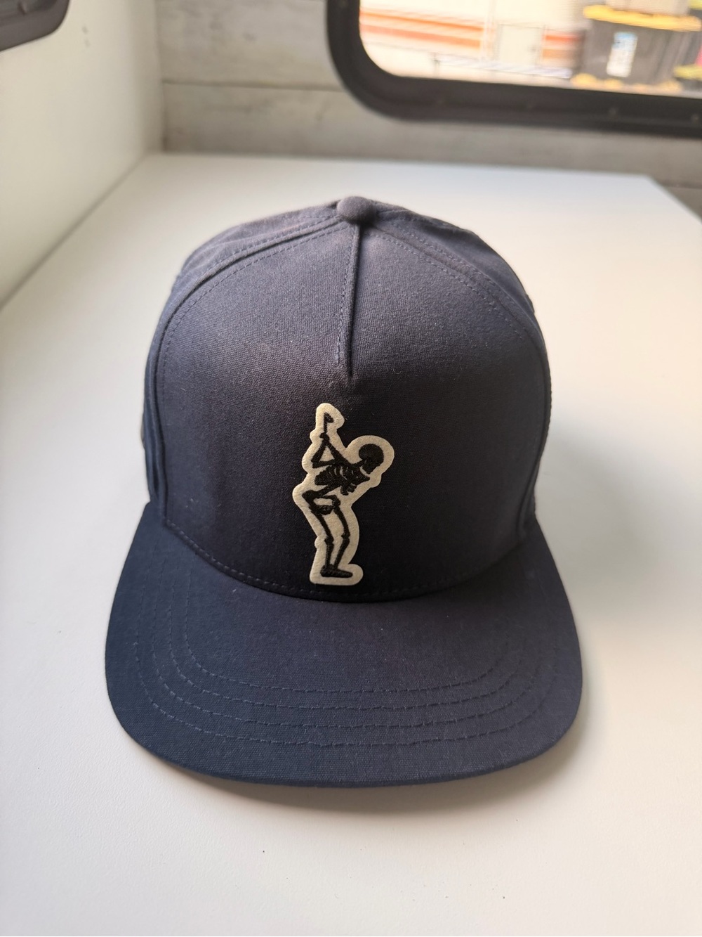 True Linkswear Navy Baseball Cap with dead golfer logo